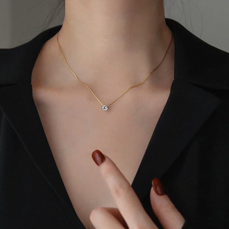 Colliers à Chaîne en Strass Classiques