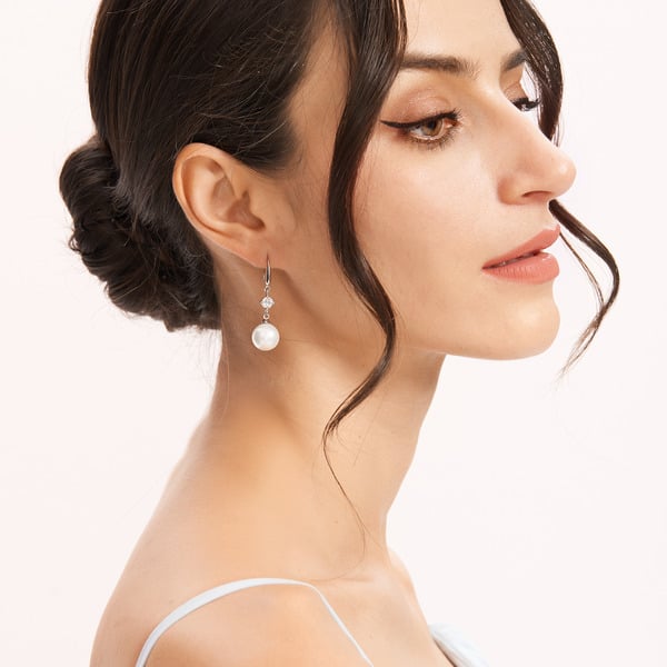 Boucles D'Oreilles Pendantes en Perles Élégantes