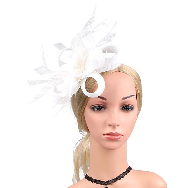 Fascinators Net Mariage Classique avec Coiffe à Fleurs