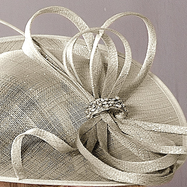 Fascinators Flax Tea Party avec Coiffe en Plumes et Strass