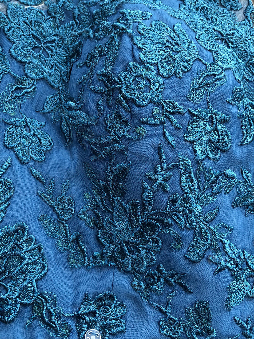 Ligne A/Princesse Collier Bijou 3/4 Length Sleeves La Longueur du Sol Plus TailleTailleurs-pantalons pour mère de la mariée avec Appliqué