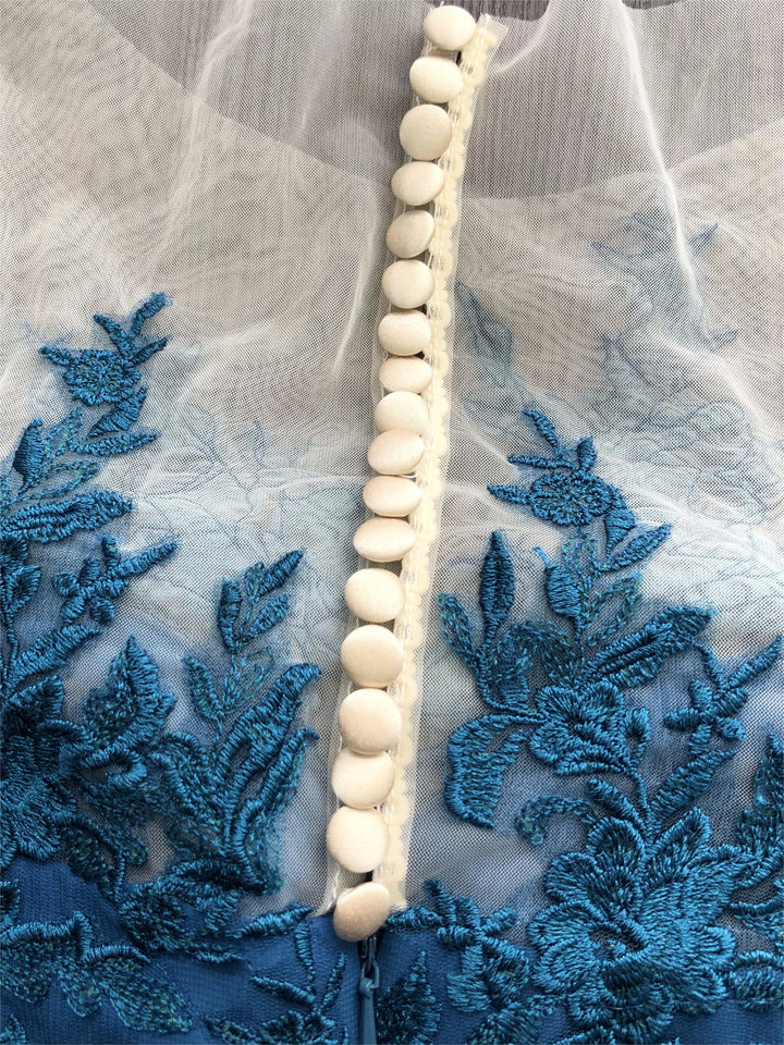 Ligne A/Princesse Collier Bijou 3/4 Length Sleeves La Longueur du Sol Plus TailleTailleurs-pantalons pour mère de la mariée avec Appliqué