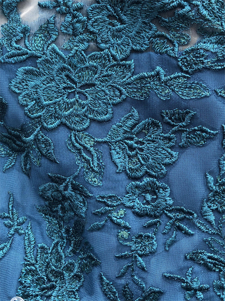 Ligne A/Princesse Collier Bijou 3/4 Length Sleeves La Longueur du Sol Plus TailleTailleurs-pantalons pour mère de la mariée avec Appliqué
