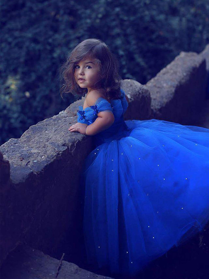 Robe de Bal à Épaules Dénudées Sans Manches pour Demoiselle D'Honneur avec Strass