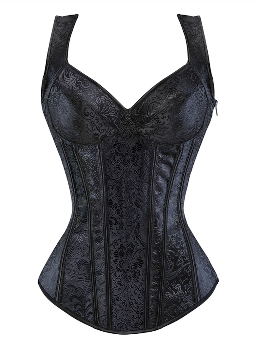 Corset Sexy Push-Up avec Fermeture Éclair pour Femme - Effet Gainant - pour Mariage, Fête, Anniversaire