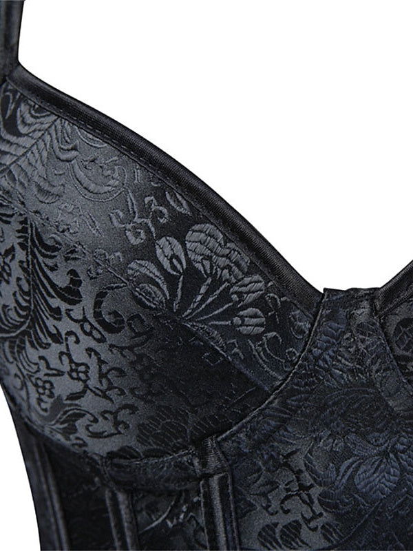 Corset Sexy Push-Up avec Fermeture Éclair pour Femme - Effet Gainant - pour Mariage, Fête, Anniversaire