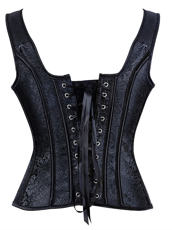 Corset Sexy Push-Up avec Fermeture Éclair pour Femme - Effet Gainant - pour Mariage, Fête, Anniversaire