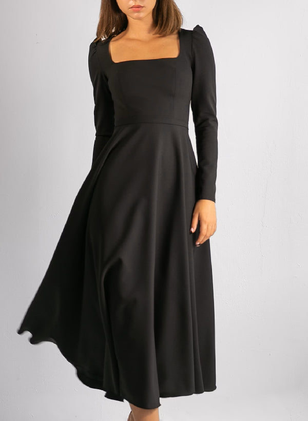 Robe de Mariée Trapèze/Princesse Longueur Thé Carrée