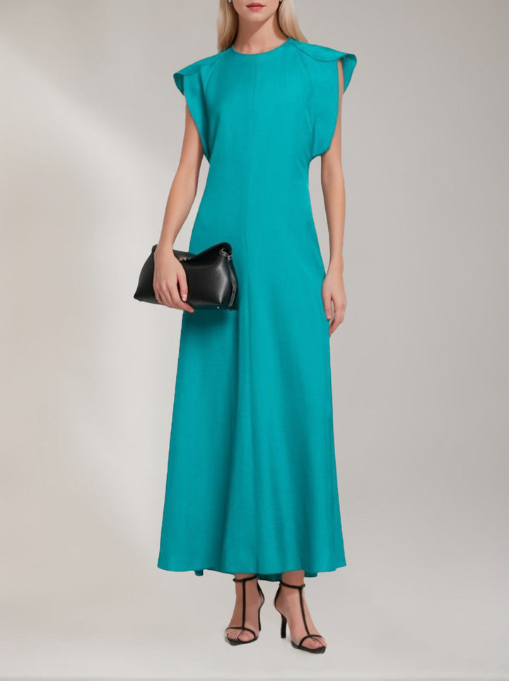 Ligne A/Princesse Scoop Sans Manches Longueur de La Cheville Wedding Guest Robe avec Froufrous