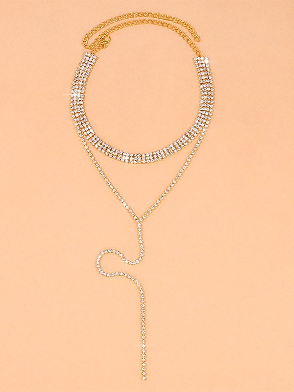 Collier de Mariage Géométrique Moderne Bijoux de Mariage