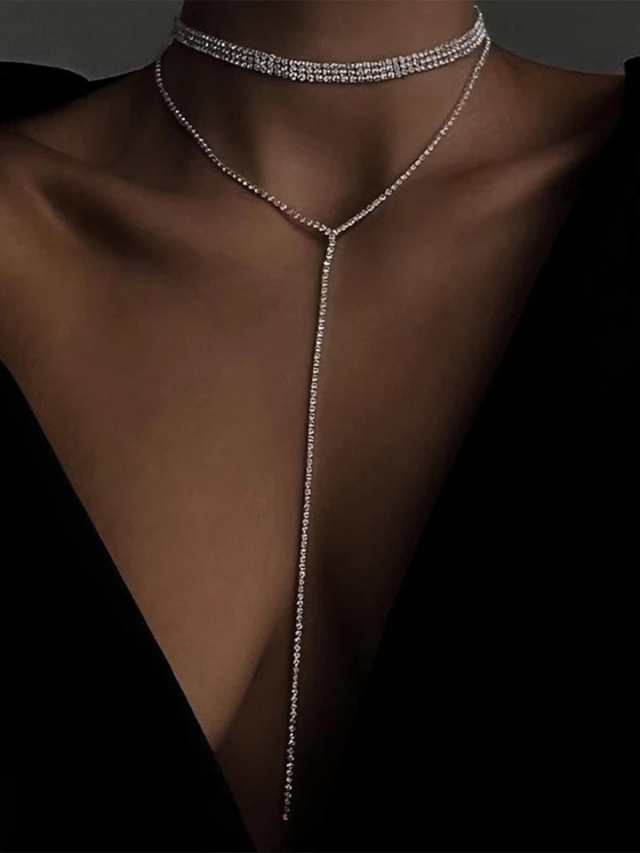 Collier de Mariage Géométrique Moderne Bijoux de Mariage