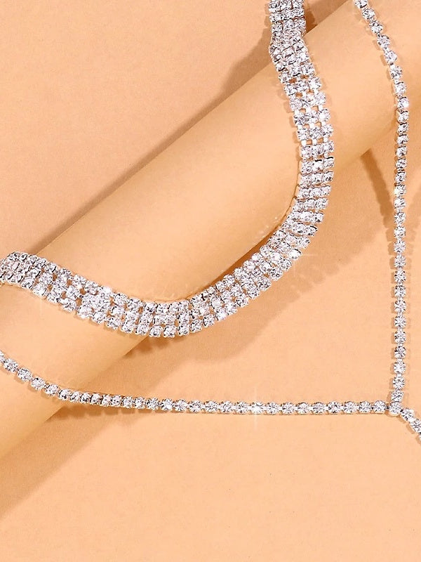 Collier de Mariage Géométrique Moderne Bijoux de Mariage