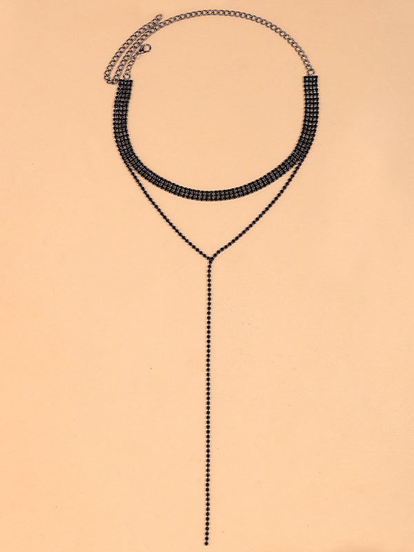 Collier de Mariage Géométrique Moderne Bijoux de Mariage