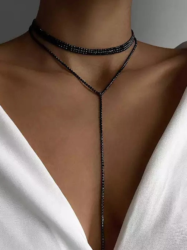 Collier de Mariage Géométrique Moderne Bijoux de Mariage