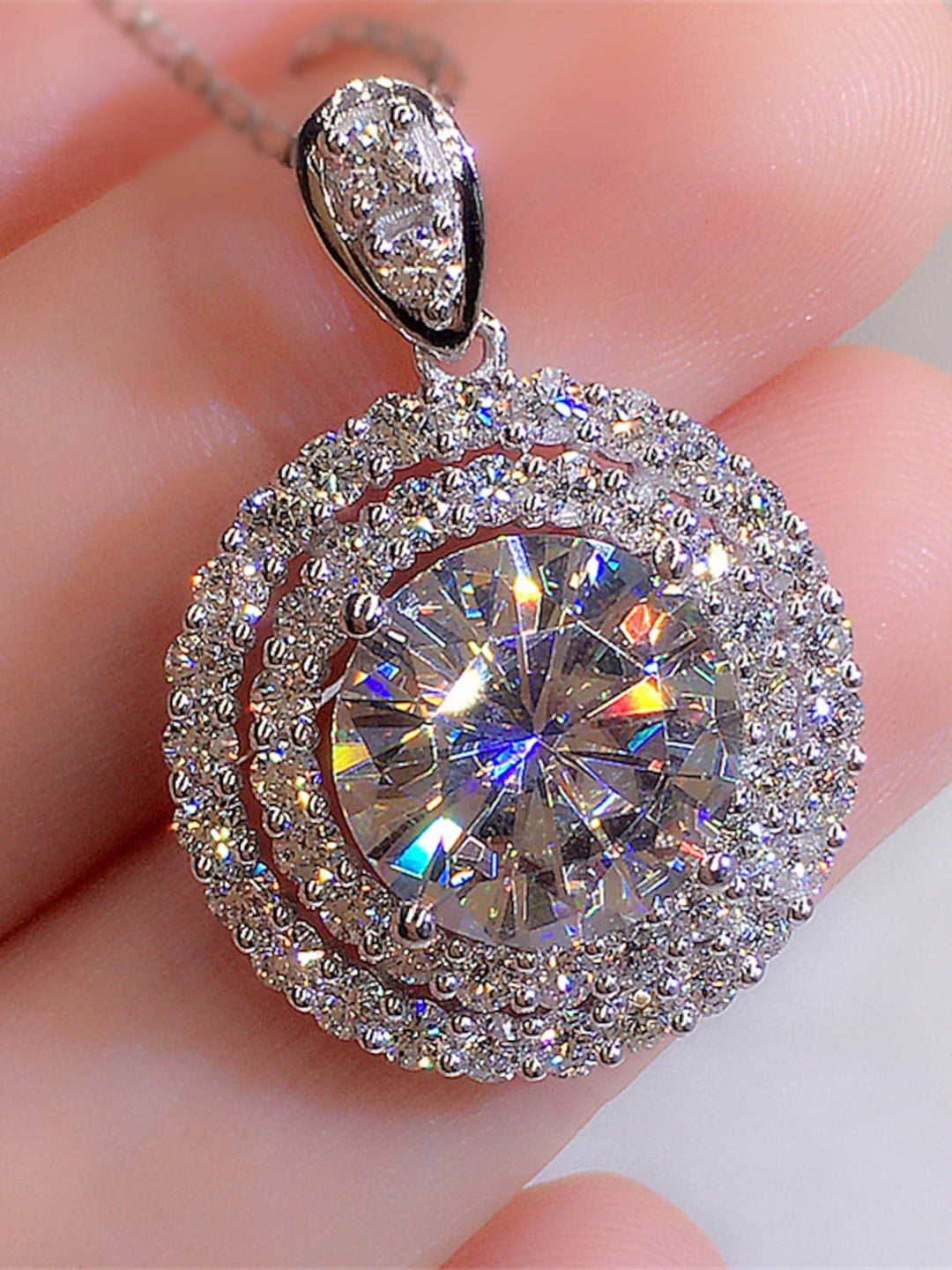 Collier Ras Du Cou Strass Cuivre Mode Géométrique Rond Mariage Saint Valentin Collier Quotidien Bijoux de Mariage