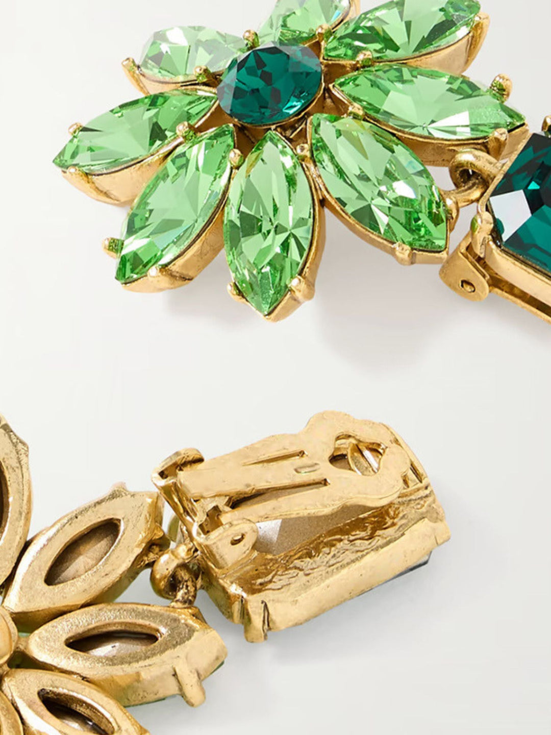 Boucles D'Oreilles Délicates en Cristal Émeraude de Luxe Haut de Gamme pour Femmes