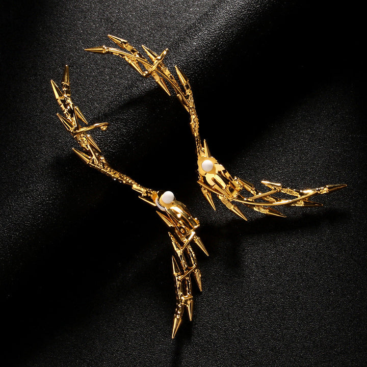 Boucles D'Oreilles Géométriques Minimalistes en Strass