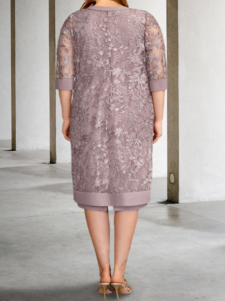 Robes de Mère de la Mariée Fourreau/Colonne avec Veste