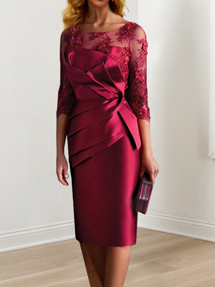 Robes de Mère de la Mariée Fourreau/Colonne Longueur Genou