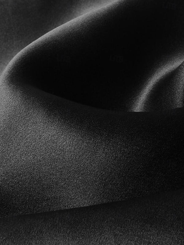 Robe de Mère de la Mariée Coupe A-Line/Princess à Col en V et Manches Longues avec Ceinture