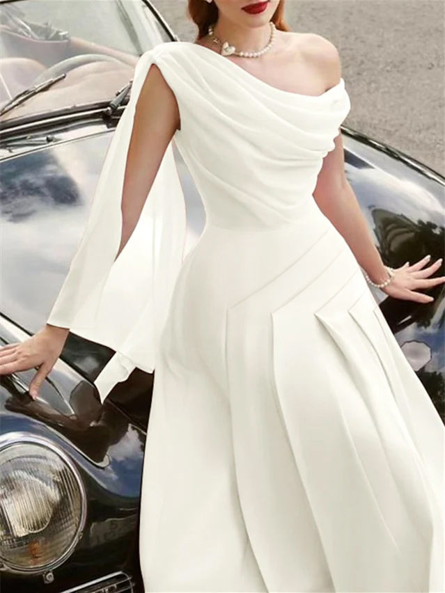 Robe de Mariée D'Invitée de Mariage Sans Manches Coupe A-Line/Princess