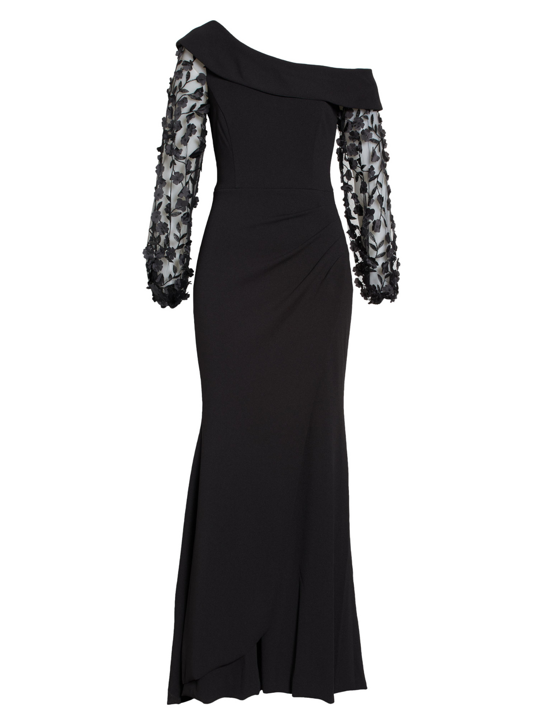 Robes de Mère de la Mariée et Du Marié Sirène/Trompette à Une Épaule et Longueur Au Sol avec Appliques