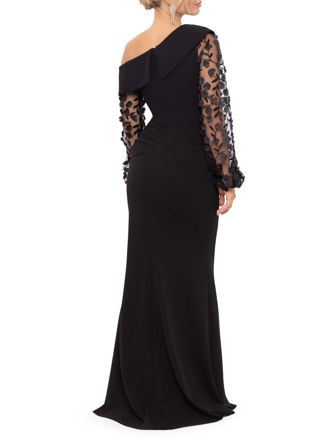 Robes de Mère de la Mariée et Du Marié Sirène/Trompette à Une Épaule et Longueur Au Sol avec Appliques