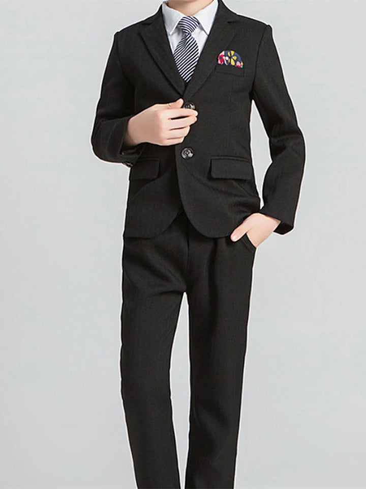 Ensemble de Vêtements pour Garçons, Blazer, Gilet, Pantalon avec Cravate, Tenue à Manches Longues, Ensemble de Costumes de Mariage pour Garçons de 3 à 12 Ans
