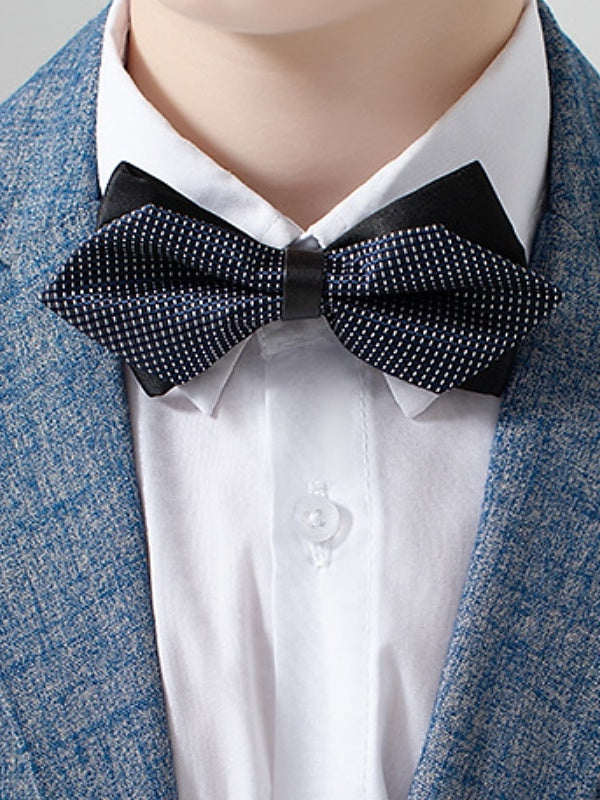 Ensemble Blazer et Pantalon pour Garçon Ensemble Formel à Manches Longues 5 Pièces Tenues 3-13 Ans Ensembles de Costumes de Mariage pour Garçon