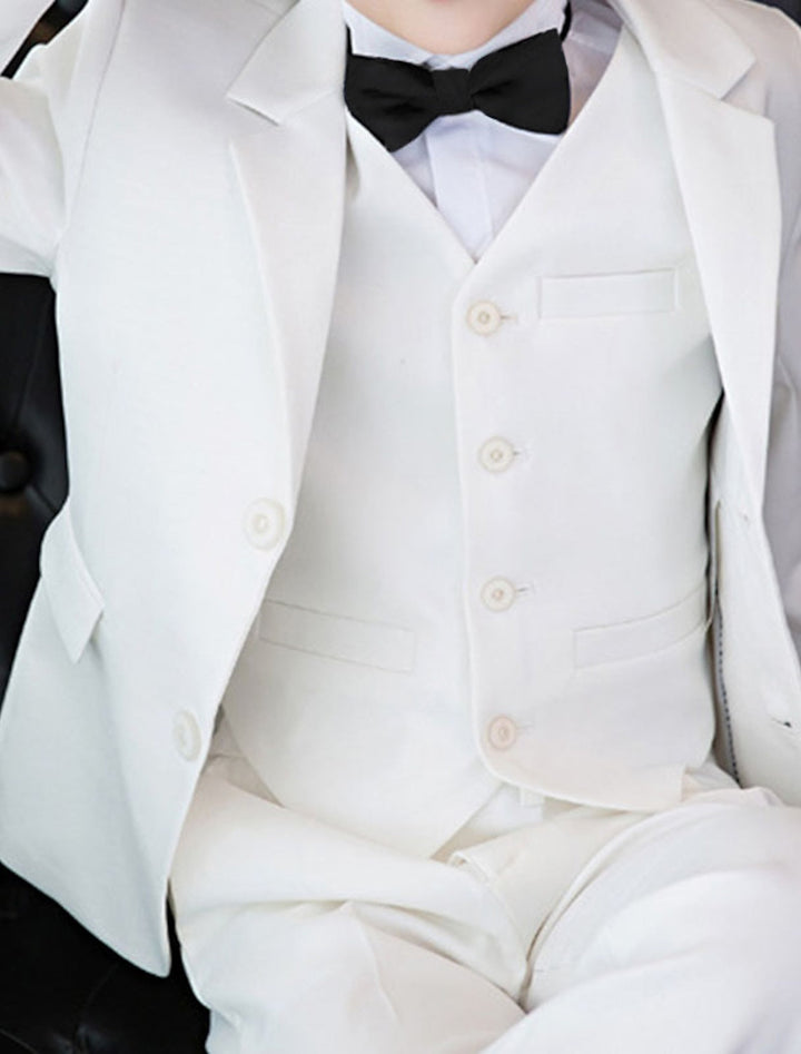 Ensemble de Vêtements pour Garçons, Costume et Blazer, 5 Pièces, Manches Longues, pour Occasions Spéciales, Mariage