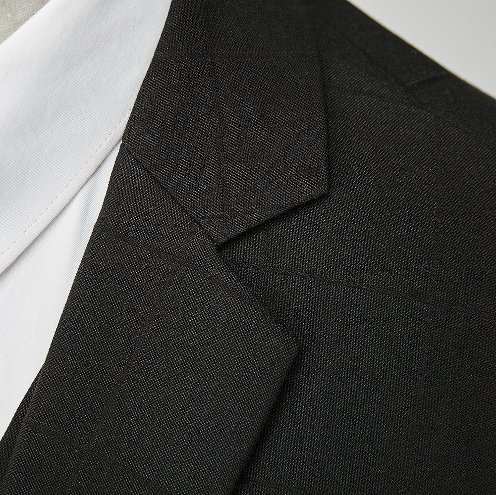 Costumes de Mariage à Carreaux 3 Pièces pour Hommes, Coupe Ajustée, Simple Boutonnage, Deux Boutons