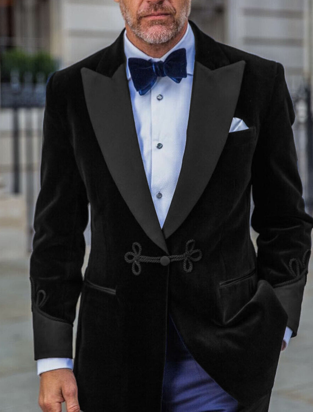 Veste Habillée en Velours à Un Bouton et à Simple Boutonnage pour Homme, Coupe Ajustée, Verte, Rouge, Bleue, Rose, Violette