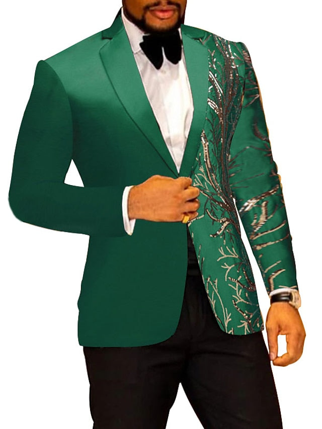 Costumes de Fête 2 Pièces à Boutonnage Simple et Coupe Standard pour Hommes