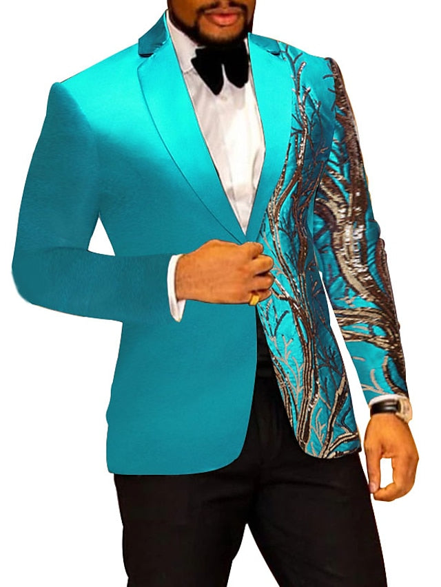 Costumes de Fête 2 Pièces à Boutonnage Simple et Coupe Standard pour Hommes