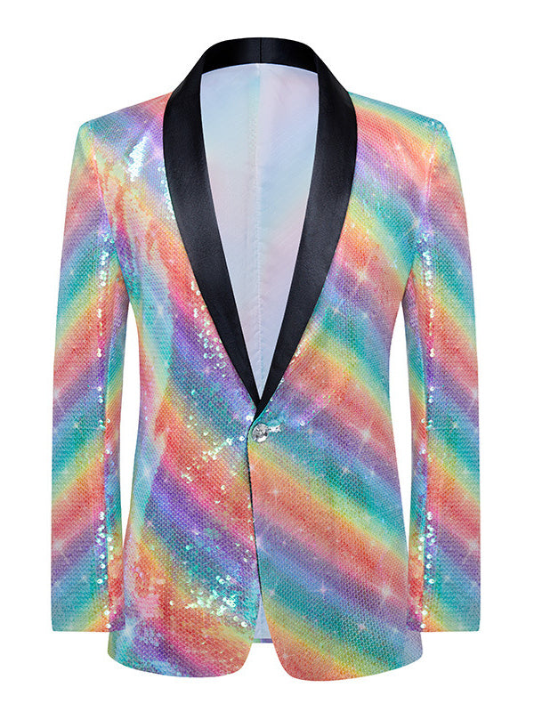 Costumes de Mariage en Polyester à Un Bouton et à Col Châle pour Hommes, Coupe Ajustée