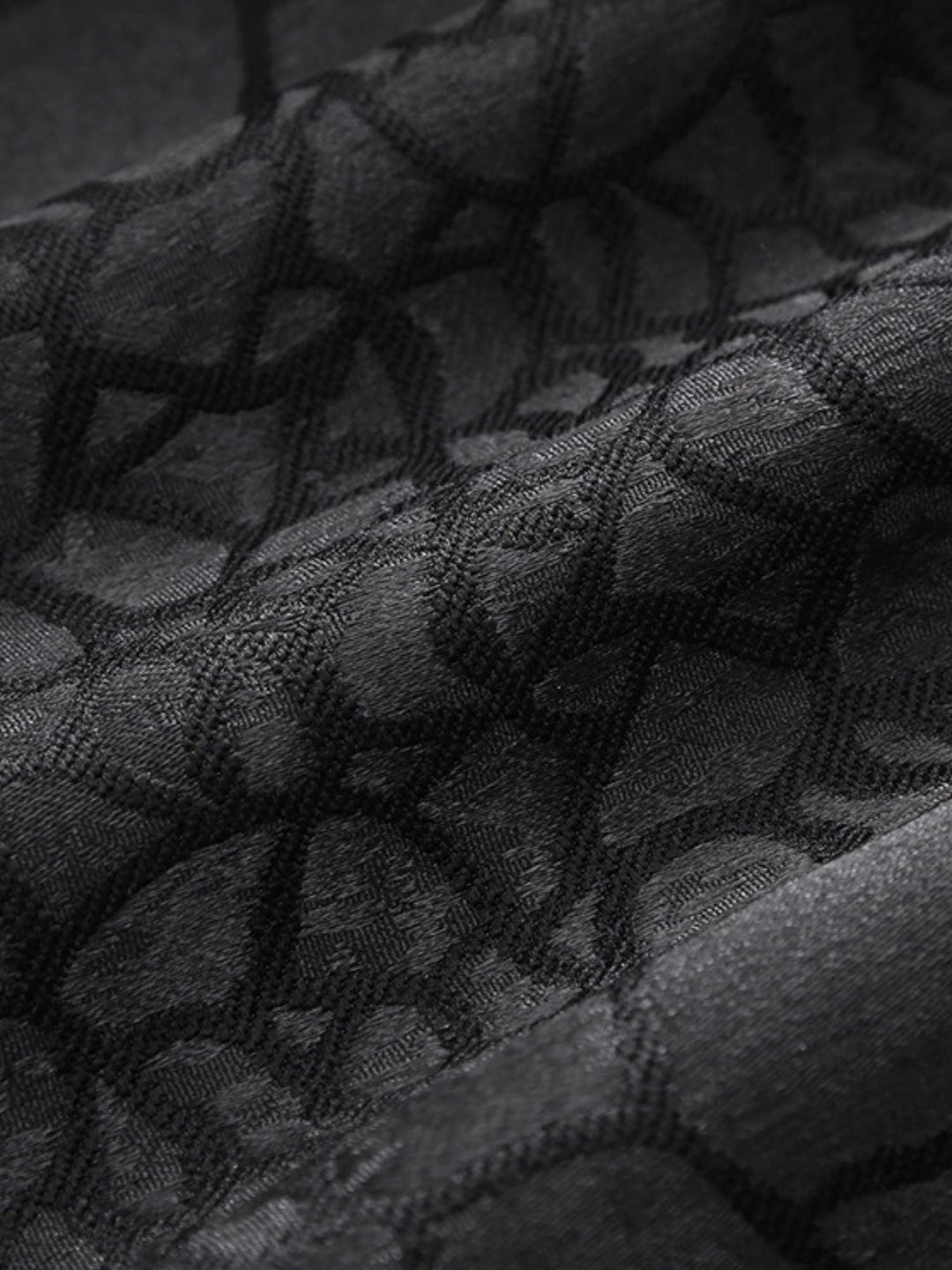 Costume de Mariage Vintage à Imprimé Floral Simple Noir pour Homme, Coupe Ajustée