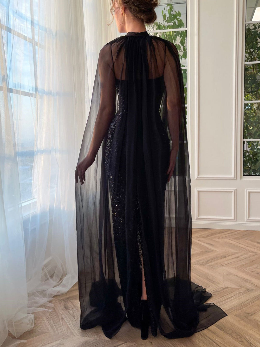 Robe de Bal Sirène/Trompette Sans Manches, Décolleté en Cœur, Longueur Au Sol, avec Cache-Cœur