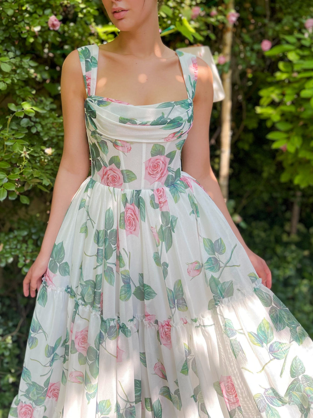 Robe de Bal Trapèze/Princesse Sans Manches à Épaules Dénudées et Longueur Au Sol avec Appliques