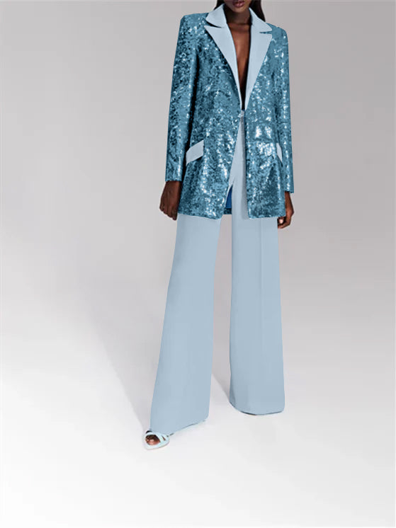 Costume de Soirée 2 Pièces avec Veste et Pantalon