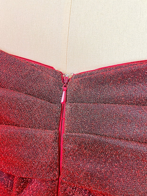 Robe de Soirée Trapèze/Princesse à Épaules Dénudées et Traîne avec Paillettes