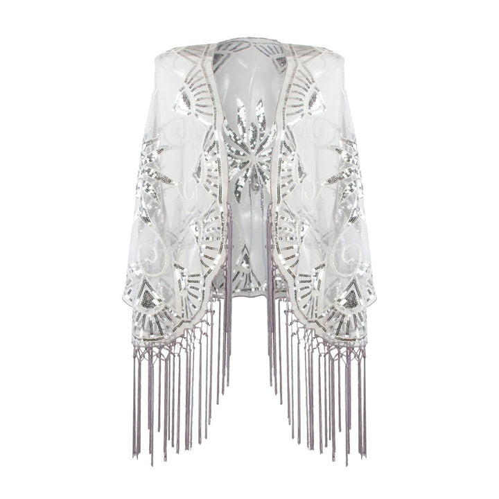 Robe Vintage à Franges et Paillettes pour Femme