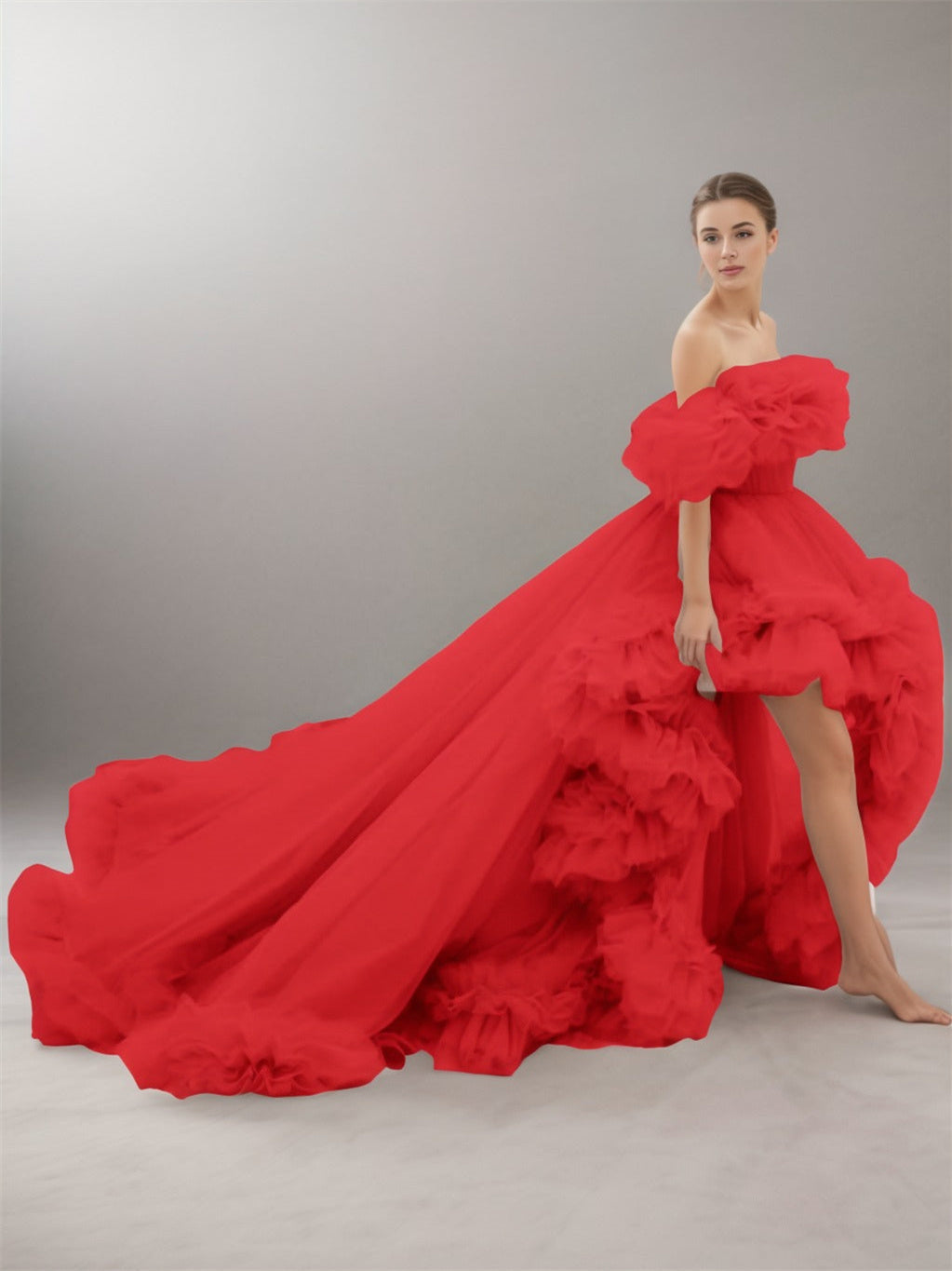 Robes de Soirée Coupe A-Line/Princess à Traîne Courte