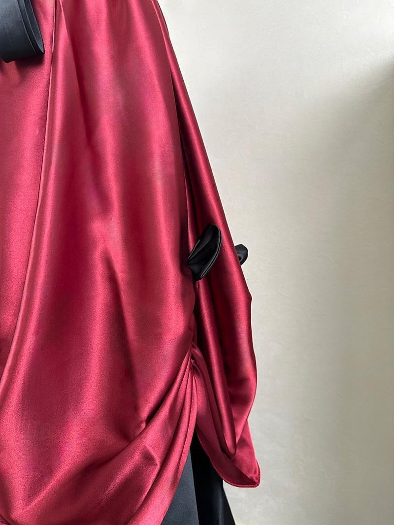 Robe de Bal à Manches Courtes et Col Rond, Longueur Thé, Style Vintage, avec Nœud