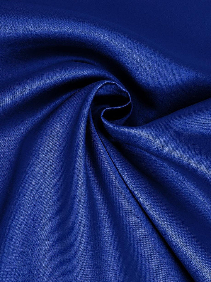 Robe de Bal Trapèze à Manches Courtes et Col en V avec Poches en Satin et Croix