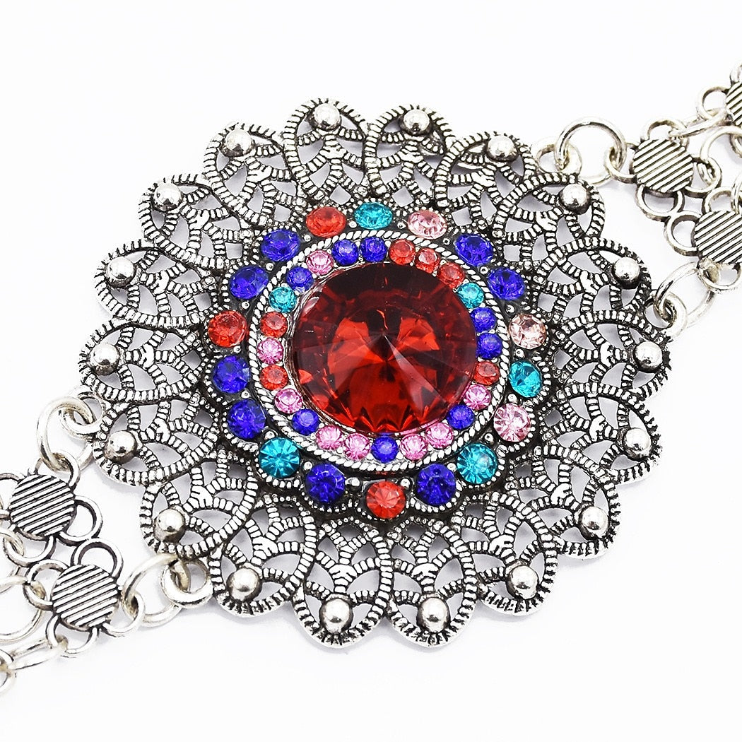 Accessoire de Taille de Danse Du Ventre Pompon pour Femme, Spectacle à Thème, Fête en Métal