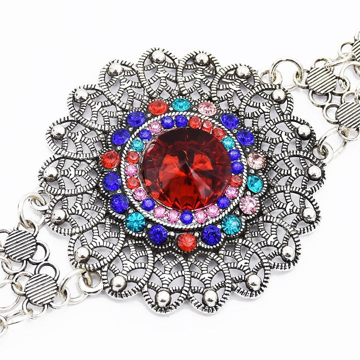 Accessoire de Taille de Danse Du Ventre Pompon pour Femme, Spectacle à Thème, Fête en Métal