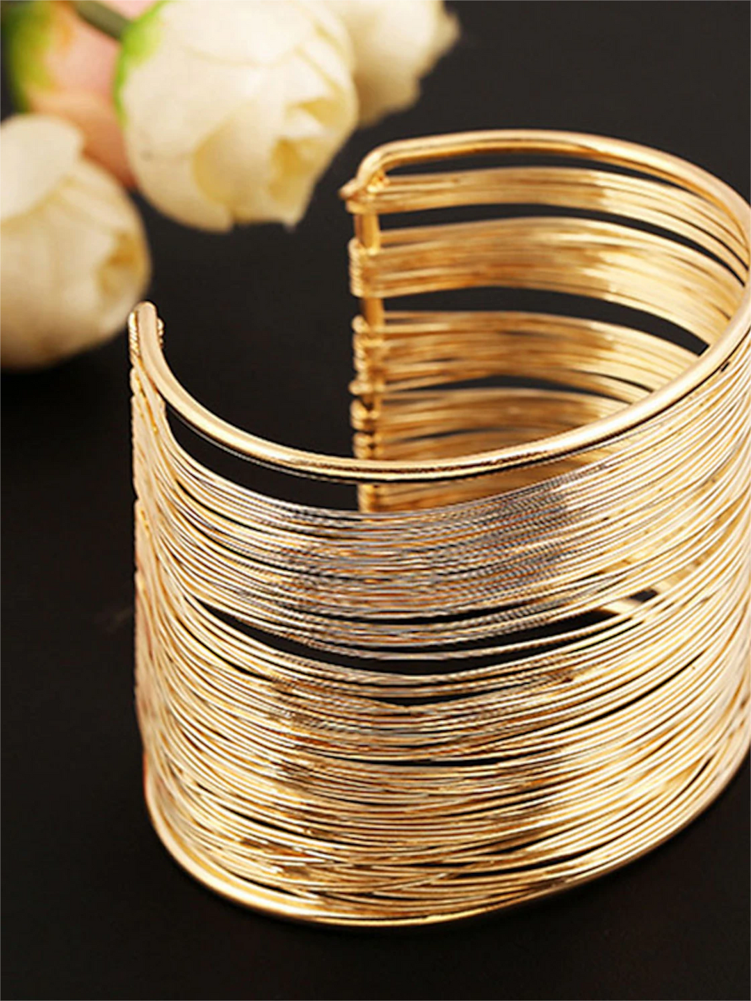 Accessoires de Danse Du Ventre Bracelets Creux Épissage de Couleur Pure Performance pour Femmes