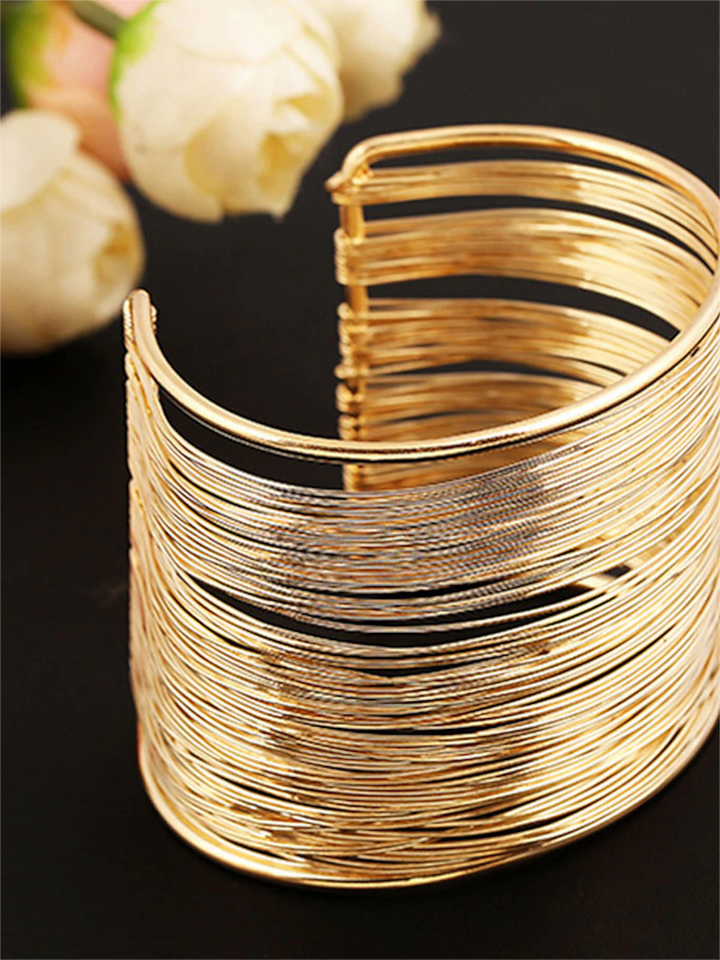 Accessoires de Danse Du Ventre Bracelets Creux Épissage de Couleur Pure Performance pour Femmes