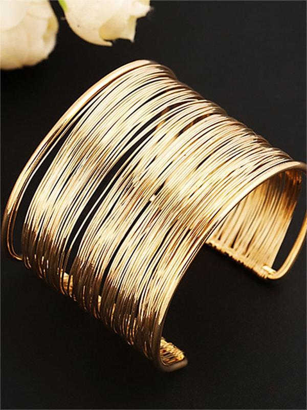 Accessoires de Danse Du Ventre Bracelets Creux Épissage de Couleur Pure Performance pour Femmes