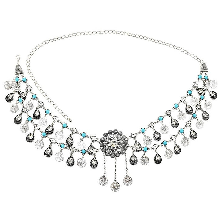 Danse Du Ventre Accessoires de Danse Ceinture Paillettes Cristal / Strass Chaîne en Métal Performance pour Femmes